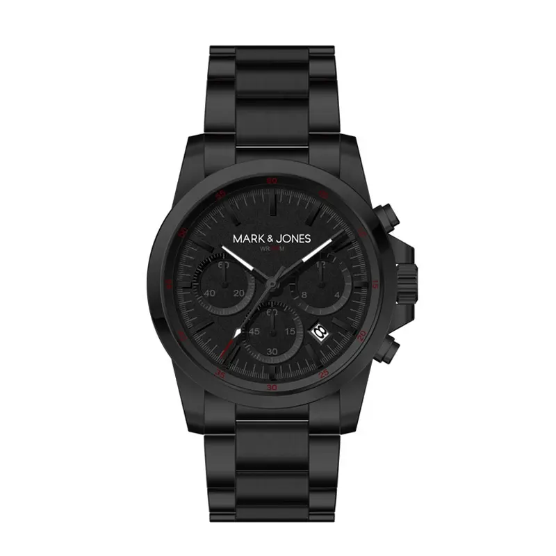 HS-3031 2024, черное стекло, аналоговые модные классические часы с хронографом MIYOTA, кварцевые часы из нержавеющей стали, Япония