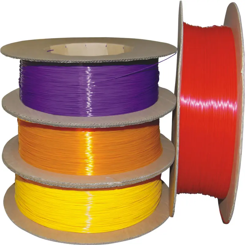 Encuadernación de plástico espiral filamento material de alta calidad en carrete