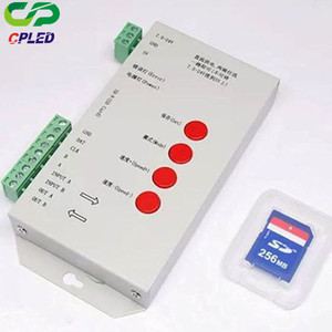 DC5 ~ 24V T-1000S RGB контроллер WS2801 WS2811 WS2812B LPD6803 светодиодные пиксели T1000S контроллер с sd-картой - Product Image 2