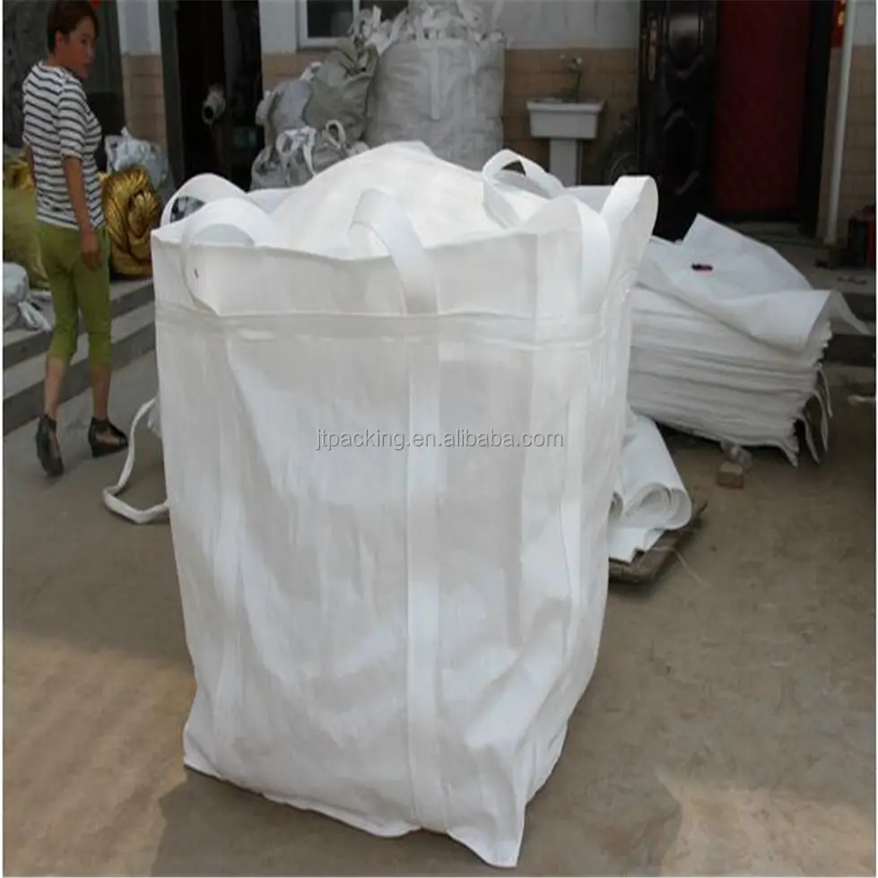 Grand sac jumbo en polypropylène tissé, 1.5 tonnes, 4 boucles, pour le ciment, prix d'usine, 1 pièce