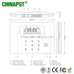 Sistema de alarma GSM para el hogar, inalámbrico, con protocolo CID, PST-G30C, 2023 - Product Image 3
