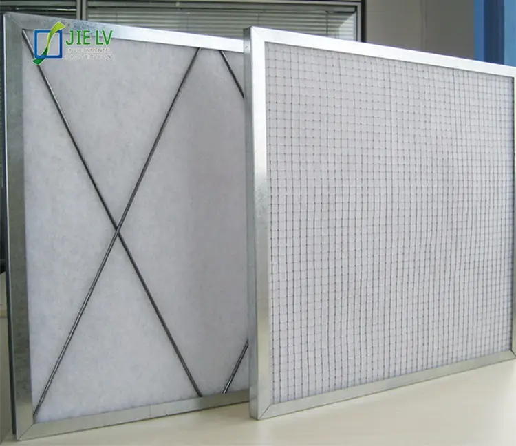 Aluminum alloy frame flat type G4 air filter for clean room