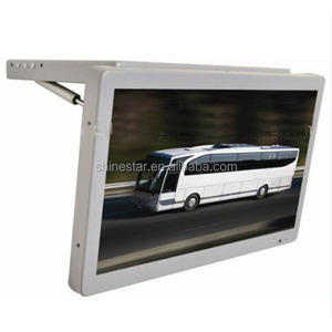 15.6&quot; 17&quot; 19&quot; 21.5&quot; 24&quot; Inch Vehicle Bus <strong>LCD</strong> <strong>Display</strong> Flip Down Foldable Monitor for Advertising USB AV <strong>VGA</strong> HDM1 <strong>Input</strong> - Product Image 1