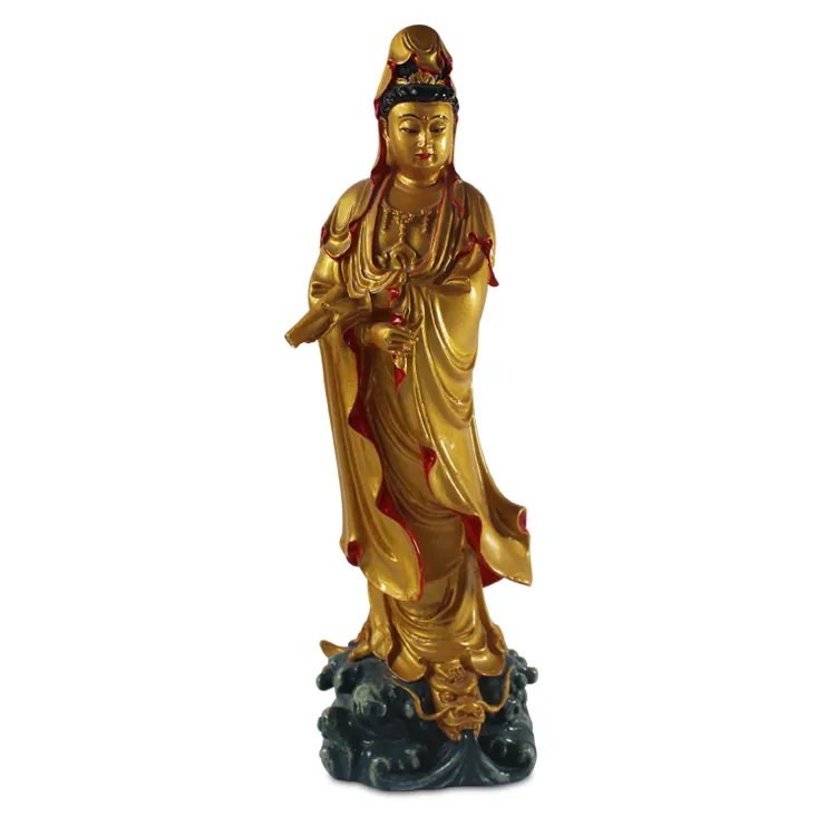custom Avalokitesvara statue polyresin crafts resin buddha Religious ornament resin craft home decor souvenir gift ornament