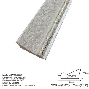 Hualun Guanse 7CM di larghezza nuovo PS Silver Frame modanatura materiale coreano