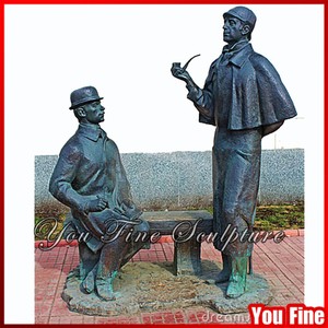 Famous Bronze Sherlock Holmes Sculpture - Product Image 3