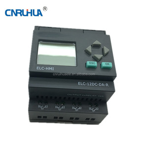 Entrada analógica 12V mini controlador lógico PLC con pantalla LCD