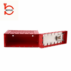 Güvenlik çelik elektrik tagout taşınabilir kilitleme kutusu kiti grup kilit kutusu ana tuşları ile - Product Image 5