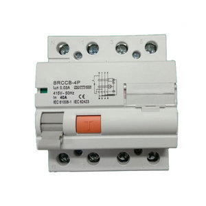 סוג b מתג דיפרנציאלי 25a 40a 63a 2 מוט 4 פול מטען ב 4 מוט גב מטען קול תחנה מחלקה b rcd rcb