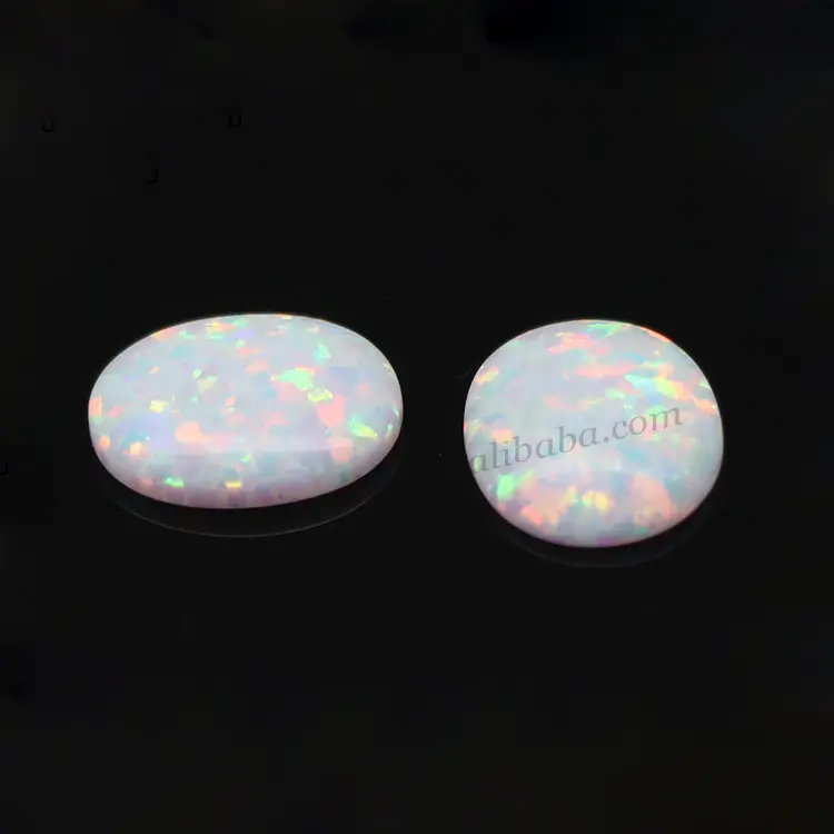 Rotondo pietra preziosa opale ingrosso Lab- creato opale a buon mercato opale