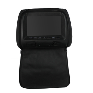 Monitor de encosto de cabeça do veículo, 7 '', para carro, bolsa de travesseiro de pano preto