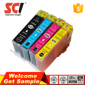 עבור מחסנית suprolicor סיטונאית מחיר cz109ae תחליף עבור hp655/655xl ומדפסת 5525 deskjet המדפסת deskjet