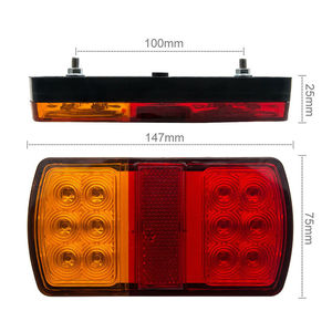 Hottest and Customized LED Trailer <strong>Light</strong> <strong>6inch</strong> 12 LED Truck and Trailer Lamp Rear <strong>Light</strong> 12V 24V Combination <strong>Light</strong>