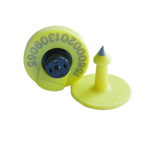 Sensor de temperatura Animal activo Oreja de vaca Etiqueta Rfid Precio bajo 125Khz Código de identificación de cerdo/Impresión de logotipo Etiquetas de oreja Gpd con energía solar 01 - Product Image 2