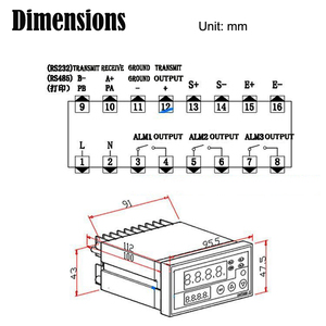 XMT808-I Analog <strong>Digital</strong> signal Output LED Weighing Dedicated Intelligent Display Controller - Product Image 6