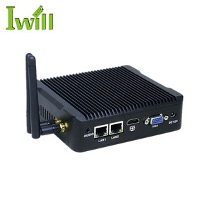 Iwill N3160 N5 1 * DP 2 * COM/1 * COM Barebone Çift Lan Fansız PC, çoklu Ekran Barebone - Product Image 4