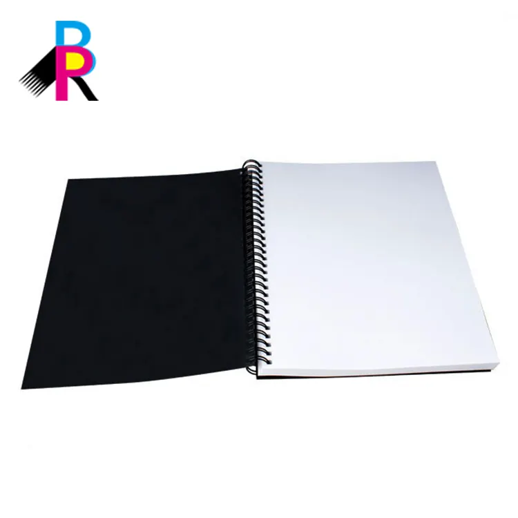 Notebook processo de fabricação a5 papel 300 folhas caderno com espiral