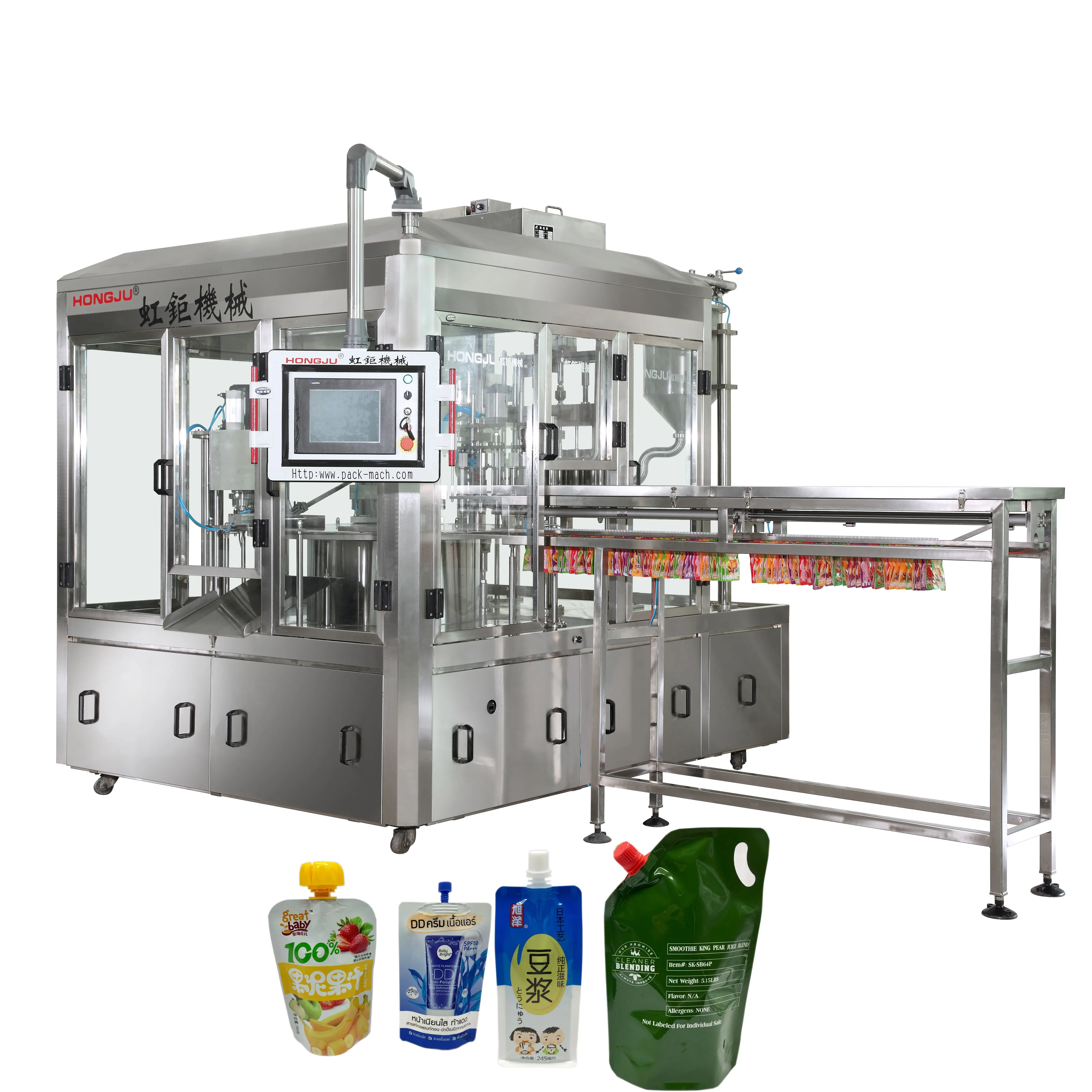 उच्च गुणवत्ता टोंटी थैली तरल भरने की मशीन खाद्य पेय मशीनरी सॉस भरने केचप बनाने की मशीन