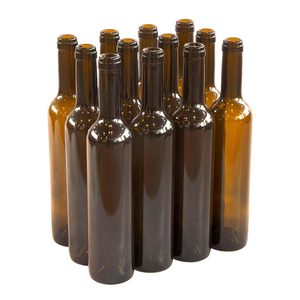 Üretici tedarikçi ucuz fiyat boş köpüklü şampanya cam içme şişesi şarap 750ml mantar ile