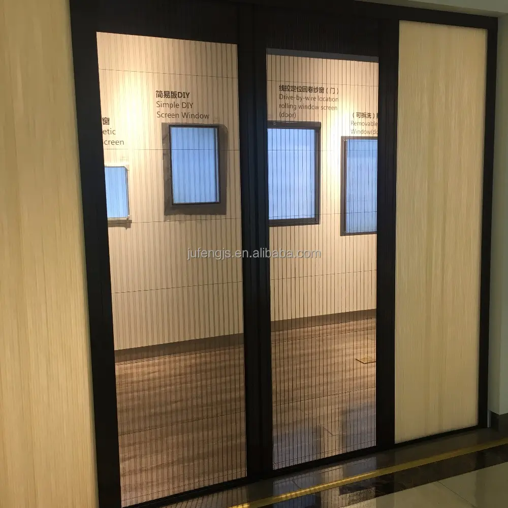 Porte coulissante en aluminium avec moustiquaire/moustiquaire portes