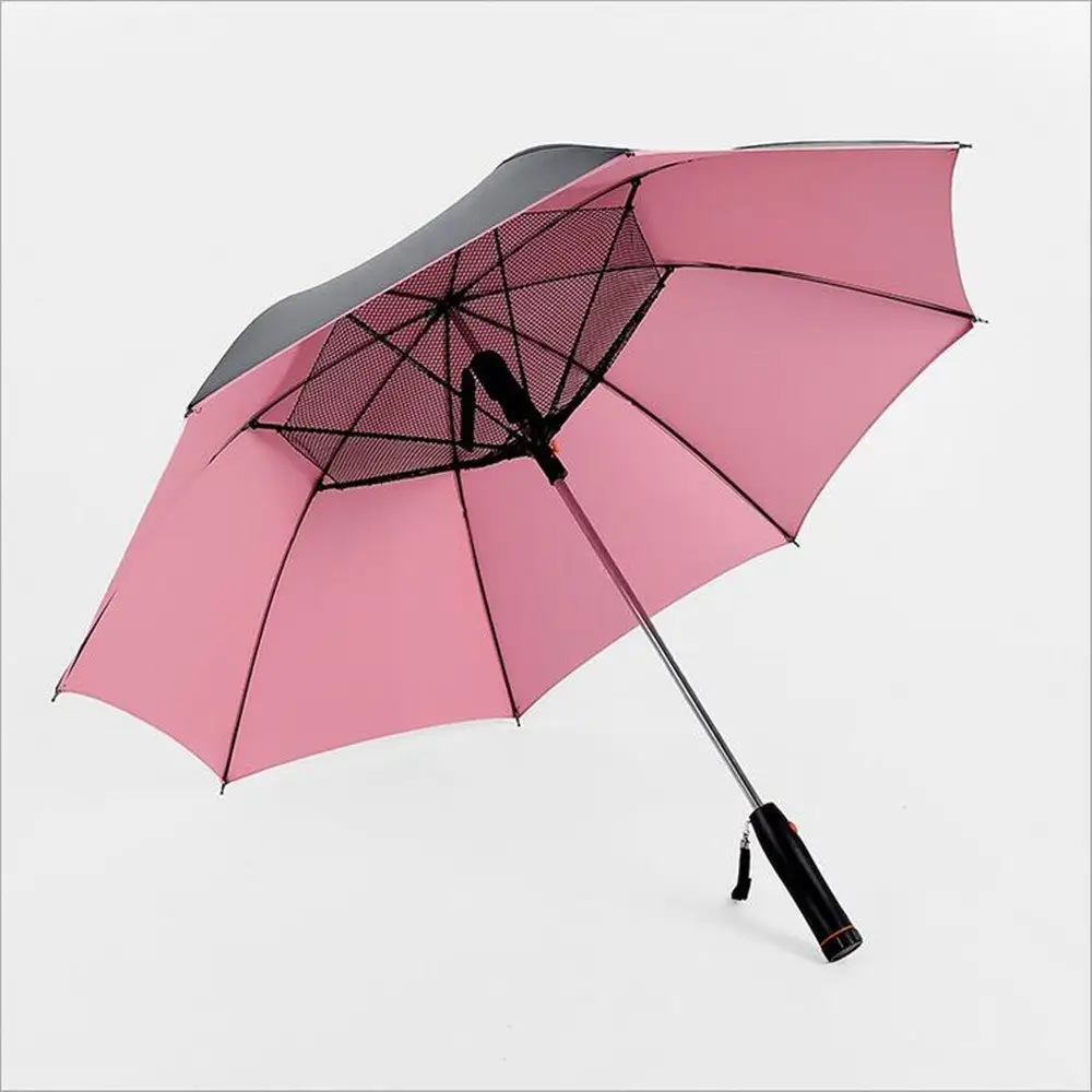 Nouvelle Promotion Solaire Énergie Parapluie Ventilateur Voitures Design Moderne Contrôle Manuel Trois Pliage 8K Polyester Fêtes D'enfants