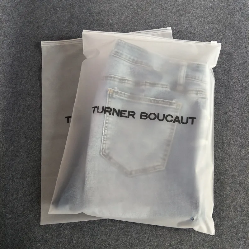 Полиэтиленовый пакет с логотипом на заказ, пластиковый пакет на молнии с застежкой-молнией для одежды