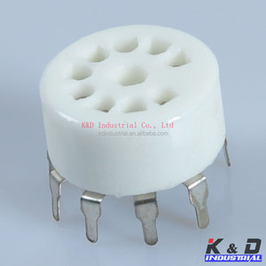 9pin B9A Base 12AX7 12AU7 6N11 6922 6DJ8 Thin Ceramic <strong>Tube</strong> Socket - Product Image 2