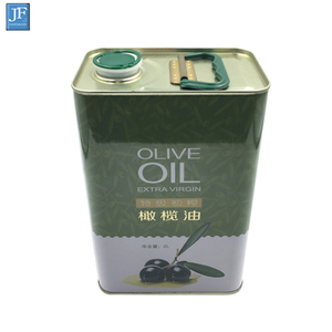 批发食用油食品级方形 1 升定制橄榄油罐头 - Product Image 5