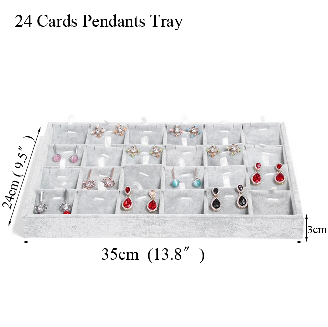 Grey 24 cards tray