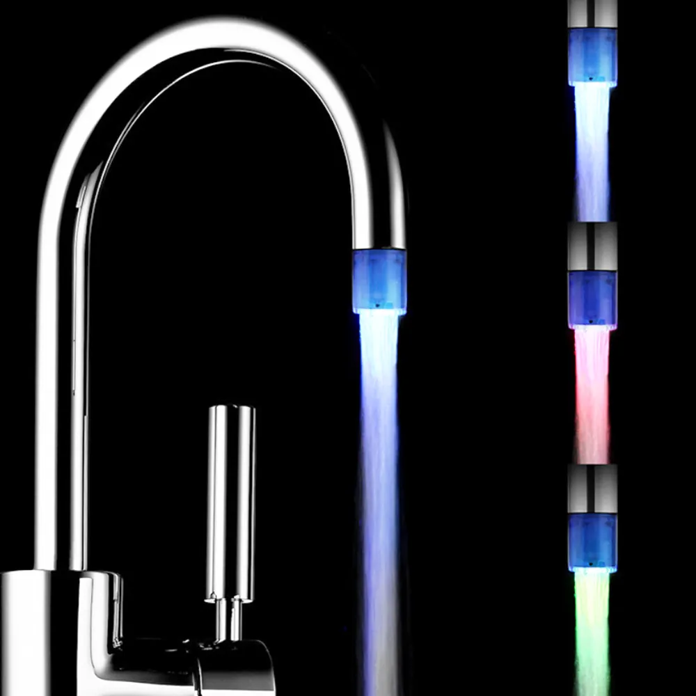 RGB wasser betriebener LED-Wasserhahn Bunter automatisch beleuchteter Wasserhahn