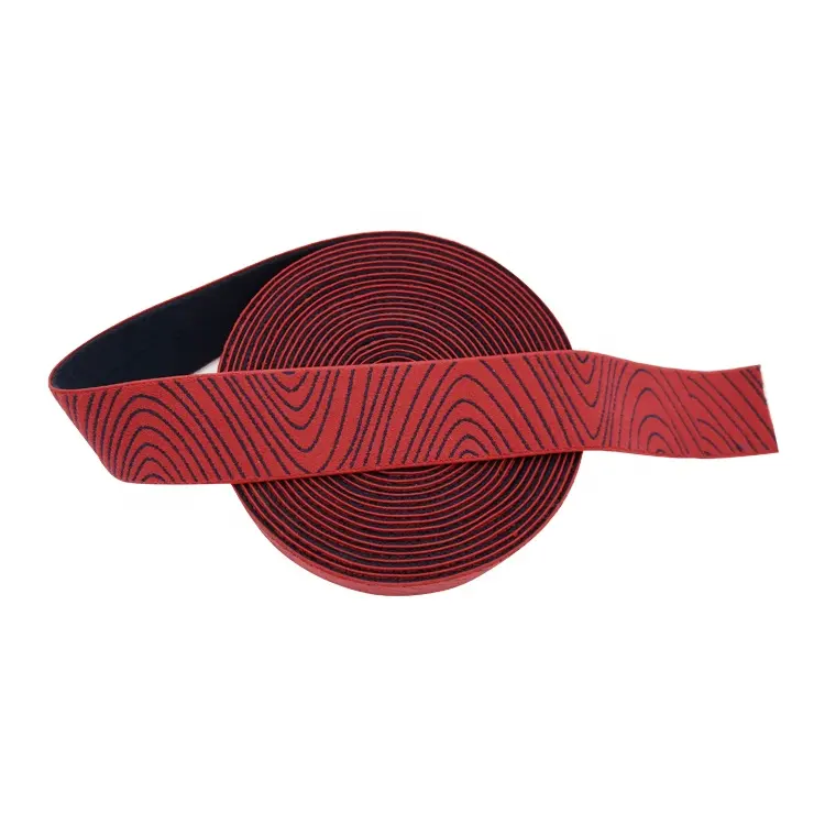 Sangle élastique en Jacquard, motif imprimé personnalisé en Nylon tissé en Silicone, ruban chaussures en Jacquard pour sangle de sac