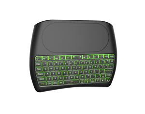 Más D8 inalámbrico 2,4 GHz retroiluminación mini teclado control remoto universal con touchpad - Product Image 3