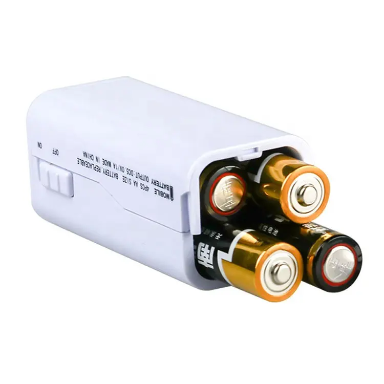 AA Batterie Mini Notfall USB Ladegerät Power Bank für Handy Mini und Universal Portable Power Bank Ladegerät