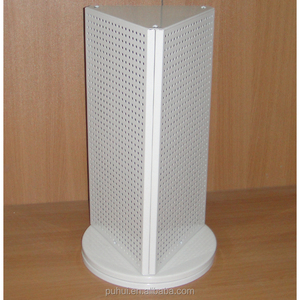 Tischplatte Einzelhandel geschäfte Schlüssel bund Promotion Drehbare Doppelseiten Metall Peg board Expos itor - Product Image 4