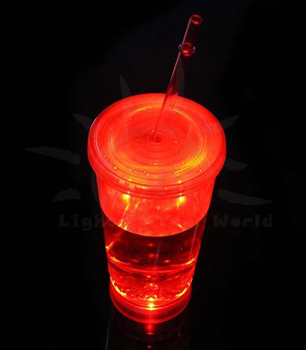 2024 Hot Sale Tumbler With Straw Light up Flashing Plastic Cup, Led Plastic Cup Wholesale