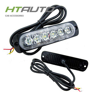 Waterproof <strong>6</strong> <strong>LED</strong> 12 24 <strong>Volt</strong> Emergency Strobe Flasher Light for Vehicle Motorcycle Warning Light - Product Image 4