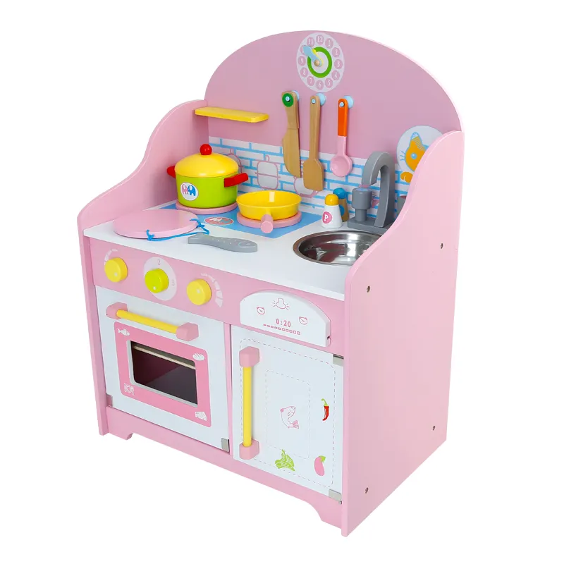 Giapponese in legno pretend gioca cucina cucinare a casa set da tavola bambini cucina play set