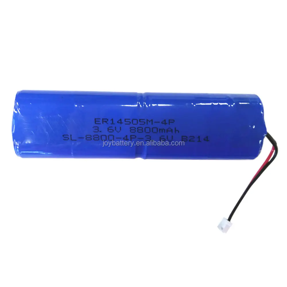 3.6V AA Li-SOCL2 ER14505M-4P 8800mAh batterie au lithium avec connecteur et fils