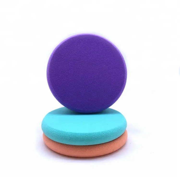 Sunny Air Cushion Puff Flat Round Makeup Sponge Pad Powder Puff Dry and Wet Use Latex Free/ Non-latex Female Facial Beauty