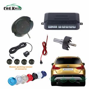 Car Auto Parktronic Buzzer Parking <strong>Sensor</strong> With <strong>4</strong> <strong>Sensor</strong> <strong>Reverse</strong> Backup Vehicle Radar Monitor Detector System Backlight Display