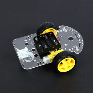 2WD Mini Round Doppel deck DIY Smart Robot Kit für Arduino Car Chassis Kits - Product Image 3