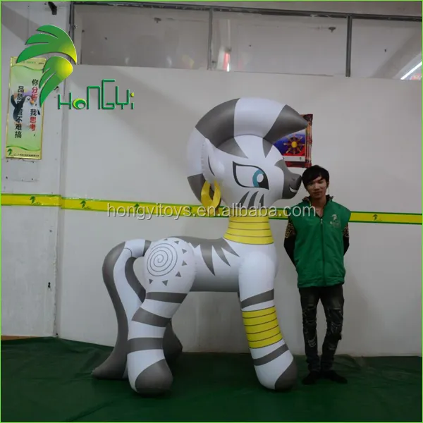 Svt — cheval gonflable blanc en forme d'animal du dessin animé, jouet poupée, depuis hong kong
