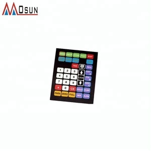 <strong>Embossed</strong> push button keypad membrane <strong>switch</strong> with LCD window - Product Image 4