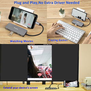 适用于 Macbook 和更多 Type-C 设备的高级便携式多端口 USB Type C 适配器 USB-C 集线器 - Product Image 4