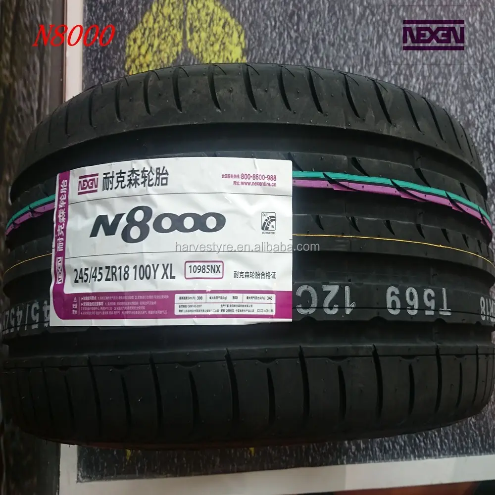 NEXEN ยี่ห้อประสิทธิภาพสูงยาง245/45ZR18 N8000รูปแบบ