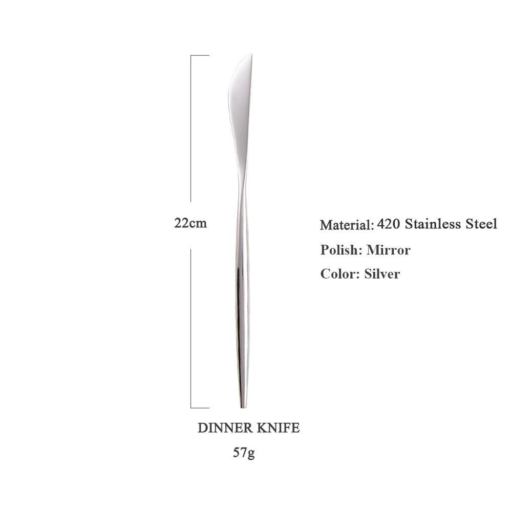 Couteau de table en argent