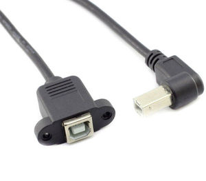 高品质 usb 电缆 USB Type B Male to Type B Female 打印机延长电缆，带面板安装螺丝 - Product Image 2