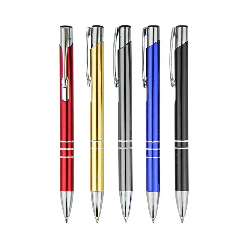 Heißer Verkauf Luxus Aluminium Kugelschreiber Werbung Werbe Angepasst Geschenk Kugelschreiber Kugelschreiber Metall-kugelschreiber Mit Logo