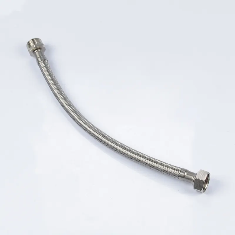 1/2 inch female male thread bathroom flexible faucet extension hose