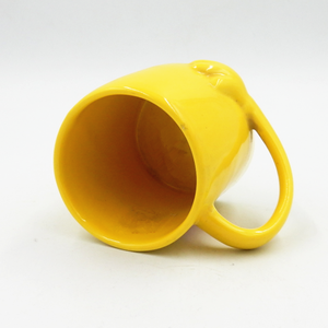 Wholesale Yellow Glazed Porcelain Ceramic <strong>Cup</strong> Latte Durable Ceramic Coffee <strong>Cups</strong> for Sale - Product Image 6